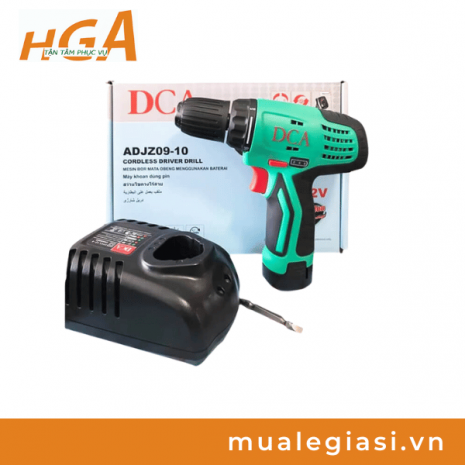 Máy khoan PIN DCA ADJZ09-10E 12V (Kèm 2 pin 12V/2.0Ah)